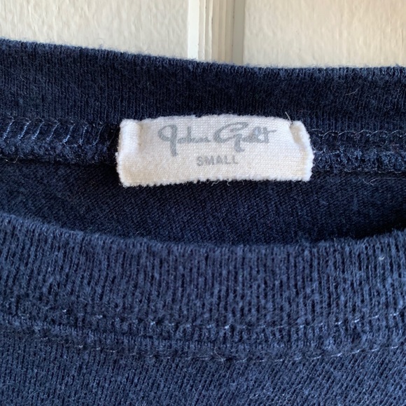 John Galt Navy + White Striped Cotton Long Sleeve - Picture 4 of 9